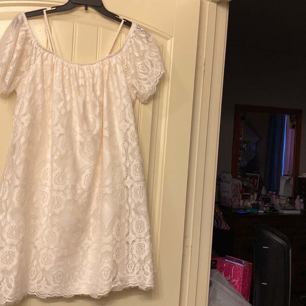 Off white laced dress